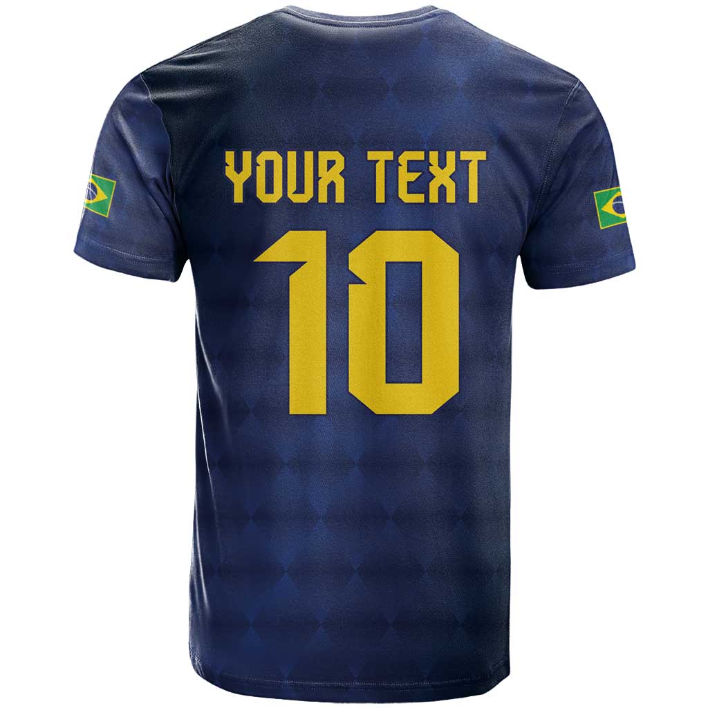 Brazil Football Custom T Shirt Selecao Canarinho Flag Motif