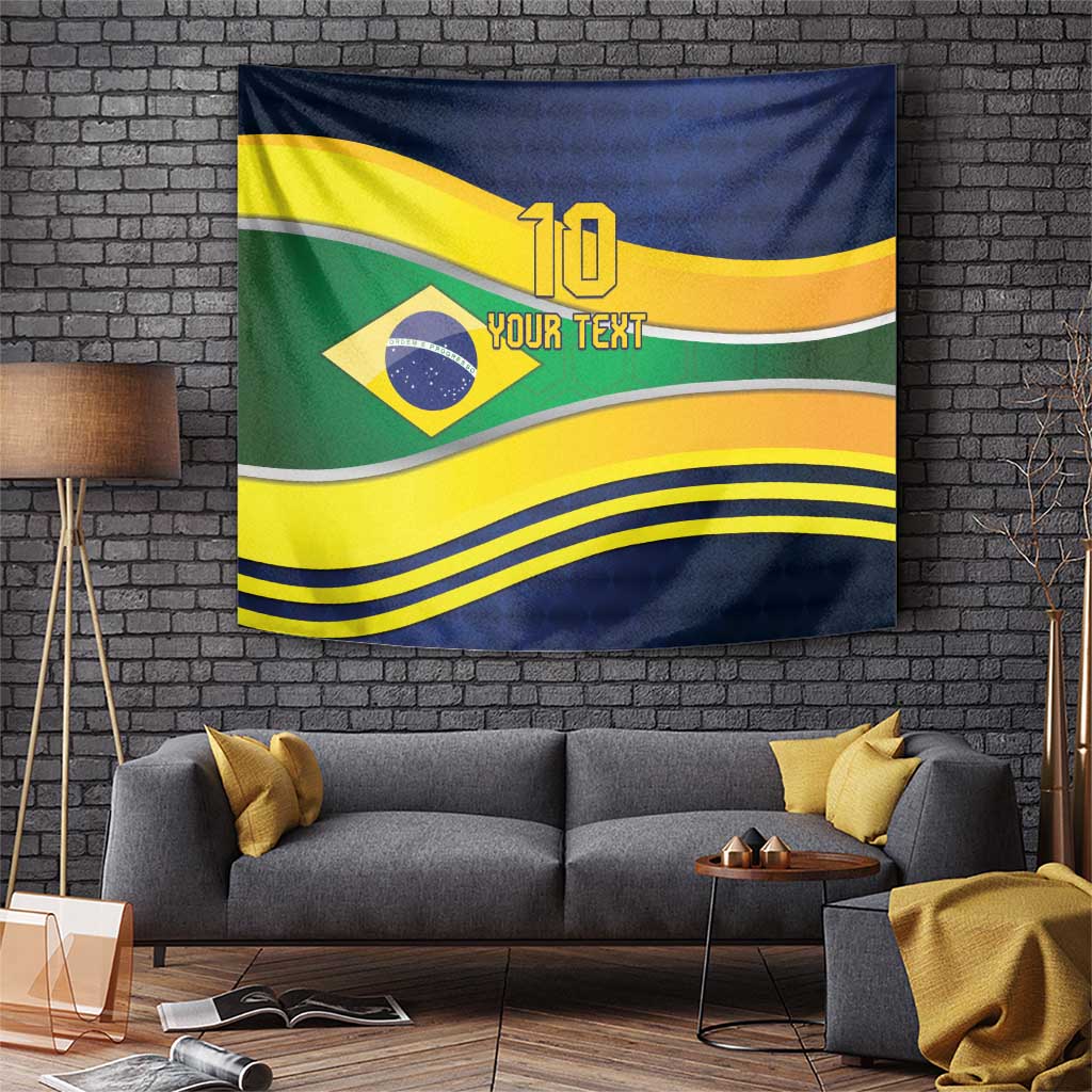 Brazil Football Custom Tapestry Selecao Canarinho Flag Motif