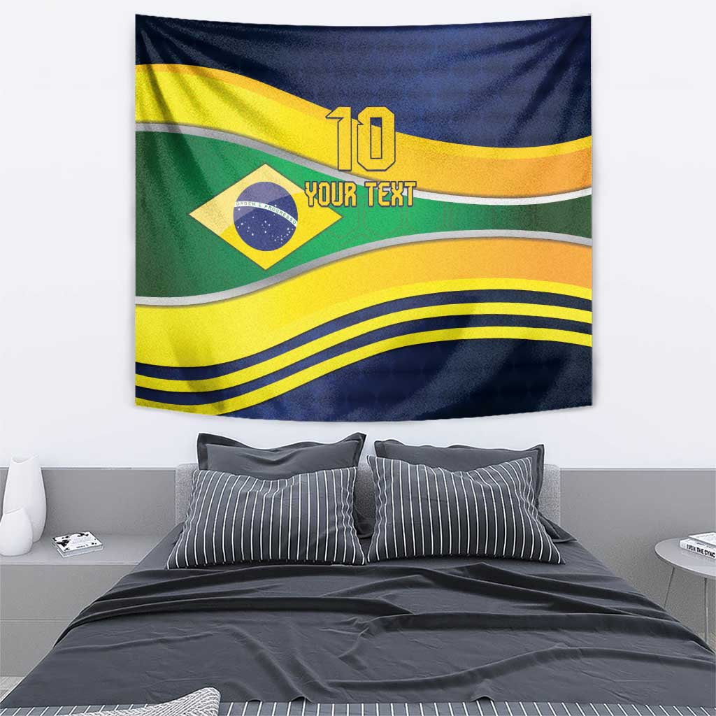 Brazil Football Custom Tapestry Selecao Canarinho Flag Motif