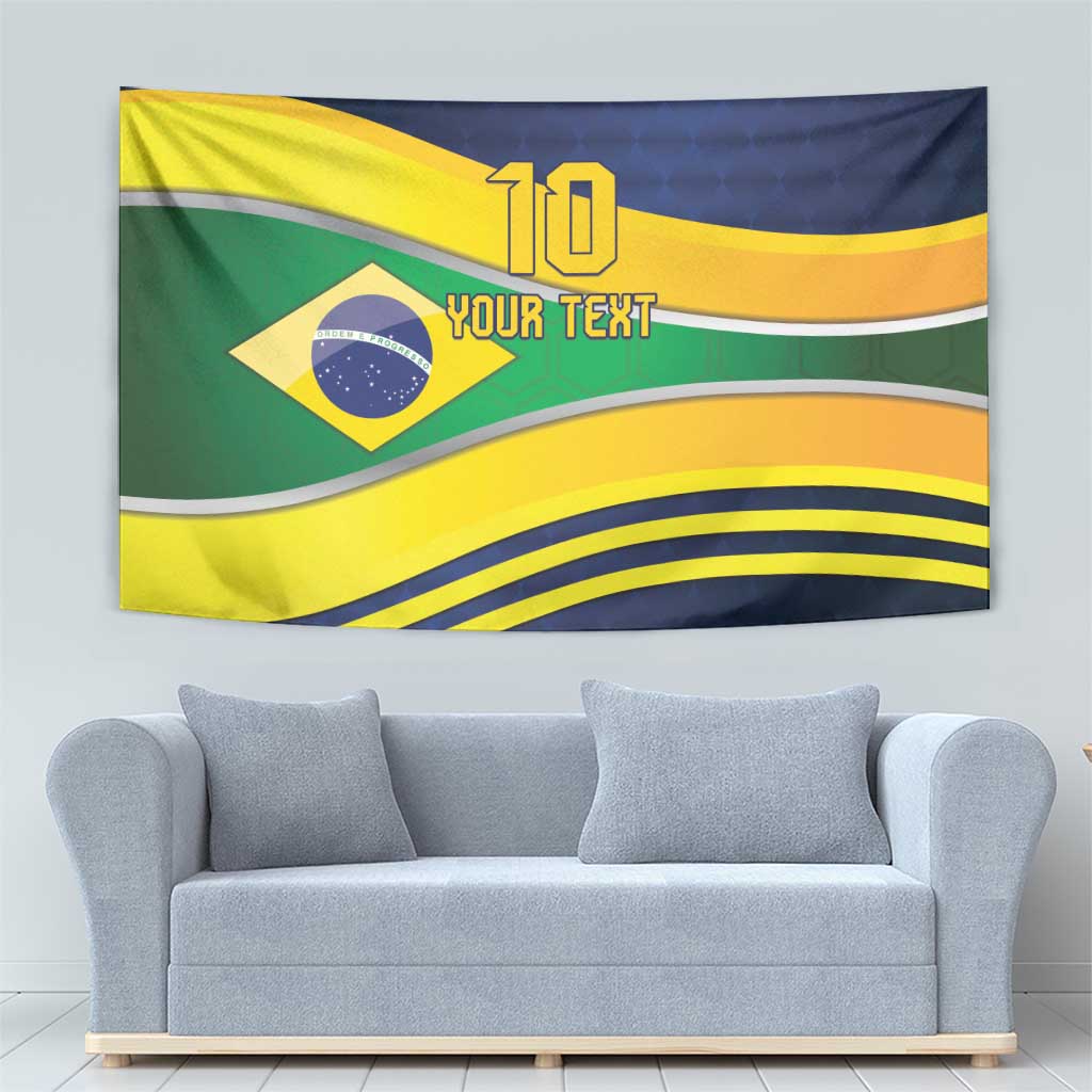 Brazil Football Custom Tapestry Selecao Canarinho Flag Motif