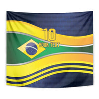 Brazil Football Custom Tapestry Selecao Canarinho Flag Motif