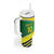 Brazil Football Custom Tumbler With Handle Selecao Canarinho Flag Motif