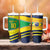 Brazil Football Custom Tumbler With Handle Selecao Canarinho Flag Motif