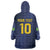 Brazil Football Custom Wearable Blanket Hoodie Selecao Canarinho Flag Motif