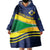 Brazil Football Custom Wearable Blanket Hoodie Selecao Canarinho Flag Motif