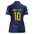 Brazil Football Custom Women Polo Shirt Selecao Canarinho Flag Motif