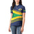 Brazil Football Custom Women Polo Shirt Selecao Canarinho Flag Motif