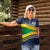 Brazil Football Custom Women Polo Shirt Selecao Canarinho Flag Motif