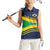 Brazil Football Custom Women Sleeveless Polo Shirt Selecao Canarinho Flag Motif