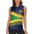 Brazil Football Custom Women Sleeveless Polo Shirt Selecao Canarinho Flag Motif