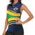 Brazil Football Custom Women Sleeveless Polo Shirt Selecao Canarinho Flag Motif