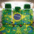 Brazil Ordem e Progresso Back Car Seat Cover Native Brasil Mixed Together