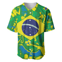 Brazil Ordem e Progresso Baseball Jersey Native Brasil Mixed Together