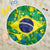 Brazil Ordem e Progresso Beach Blanket Native Brasil Mixed Together