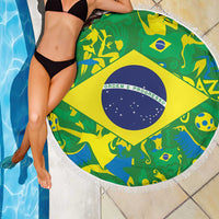 Brazil Ordem e Progresso Beach Blanket Native Brasil Mixed Together