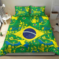 Brazil Ordem e Progresso Bedding Set Native Brasil Mixed Together