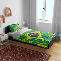 Brazil Ordem e Progresso Bedding Set Native Brasil Mixed Together