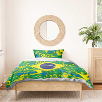 Brazil Ordem e Progresso Bedding Set Native Brasil Mixed Together