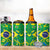Brazil Ordem e Progresso 4 in 1 Can Cooler Tumbler Native Brasil Mixed Together