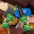 Brazil Ordem e Progresso 4 in 1 Can Cooler Tumbler Native Brasil Mixed Together