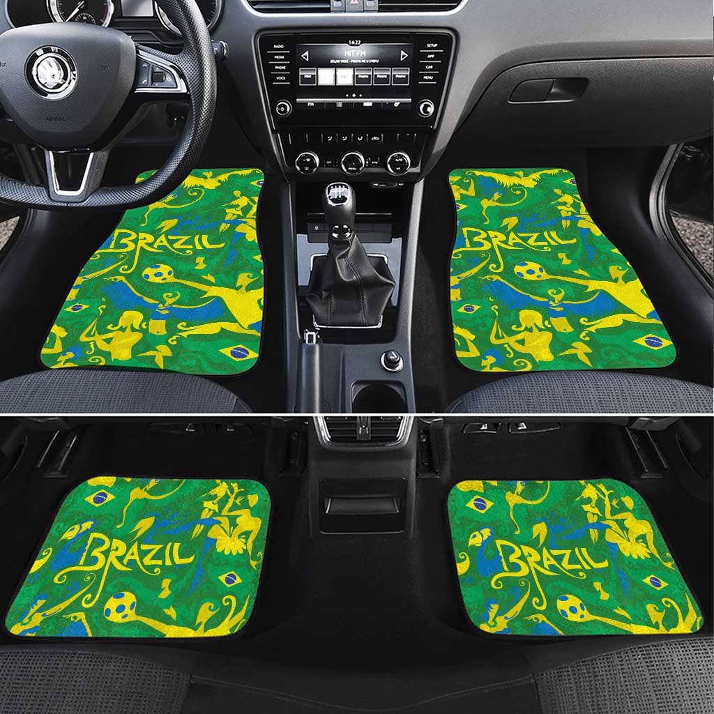 Brazil Ordem e Progresso Car Mats Native Brasil Mixed Together