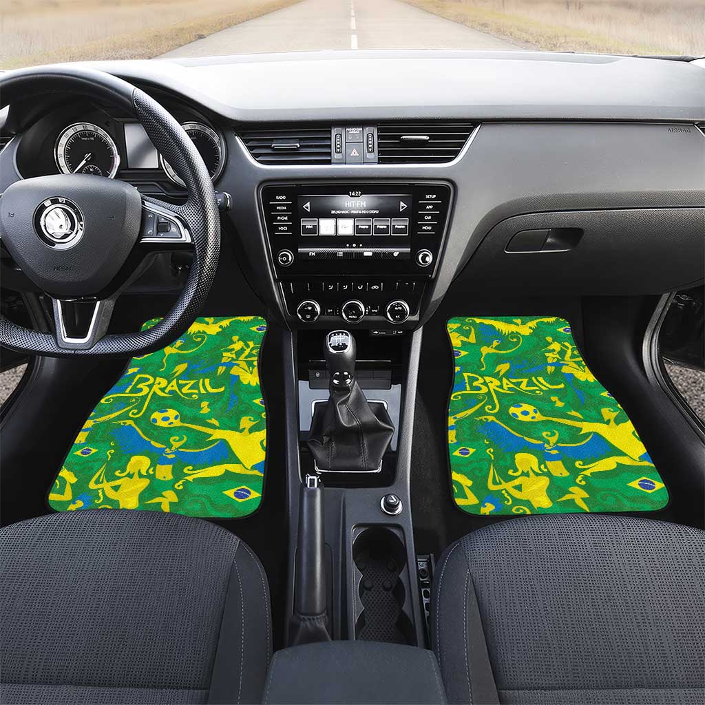 Brazil Ordem e Progresso Car Mats Native Brasil Mixed Together