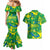 Brazil Ordem e Progresso Couples Matching Mermaid Dress and Hawaiian Shirt Native Brasil Mixed Together