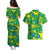 Brazil Ordem e Progresso Couples Matching Puletasi and Hawaiian Shirt Native Brasil Mixed Together