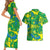 Brazil Ordem e Progresso Couples Matching Short Sleeve Bodycon Dress and Hawaiian Shirt Native Brasil Mixed Together