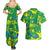 Brazil Ordem e Progresso Couples Matching Summer Maxi Dress and Hawaiian Shirt Native Brasil Mixed Together