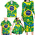 Brazil Ordem e Progresso Family Matching Long Sleeve Bodycon Dress and Hawaiian Shirt Native Brasil Mixed Together