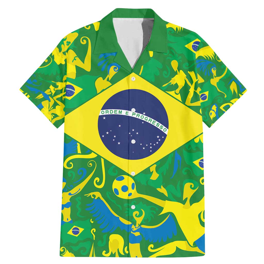 Brazil Ordem e Progresso Family Matching Mermaid Dress and Hawaiian Shirt Native Brasil Mixed Together