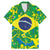 Brazil Ordem e Progresso Family Matching Mermaid Dress and Hawaiian Shirt Native Brasil Mixed Together