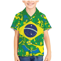 Brazil Ordem e Progresso Family Matching Mermaid Dress and Hawaiian Shirt Native Brasil Mixed Together