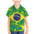 Brazil Ordem e Progresso Family Matching Mermaid Dress and Hawaiian Shirt Native Brasil Mixed Together