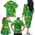 Brazil Ordem e Progresso Family Matching Off The Shoulder Long Sleeve Dress and Hawaiian Shirt Native Brasil Mixed Together