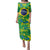 Brazil Ordem e Progresso Family Matching Puletasi and Hawaiian Shirt Native Brasil Mixed Together