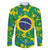 Brazil Ordem e Progresso Family Matching Short Sleeve Bodycon Dress and Hawaiian Shirt Native Brasil Mixed Together