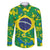 Brazil Ordem e Progresso Family Matching Summer Maxi Dress and Hawaiian Shirt Native Brasil Mixed Together