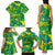 Brazil Ordem e Progresso Family Matching Tank Maxi Dress and Hawaiian Shirt Native Brasil Mixed Together