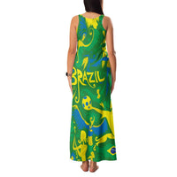 Brazil Ordem e Progresso Family Matching Tank Maxi Dress and Hawaiian Shirt Native Brasil Mixed Together