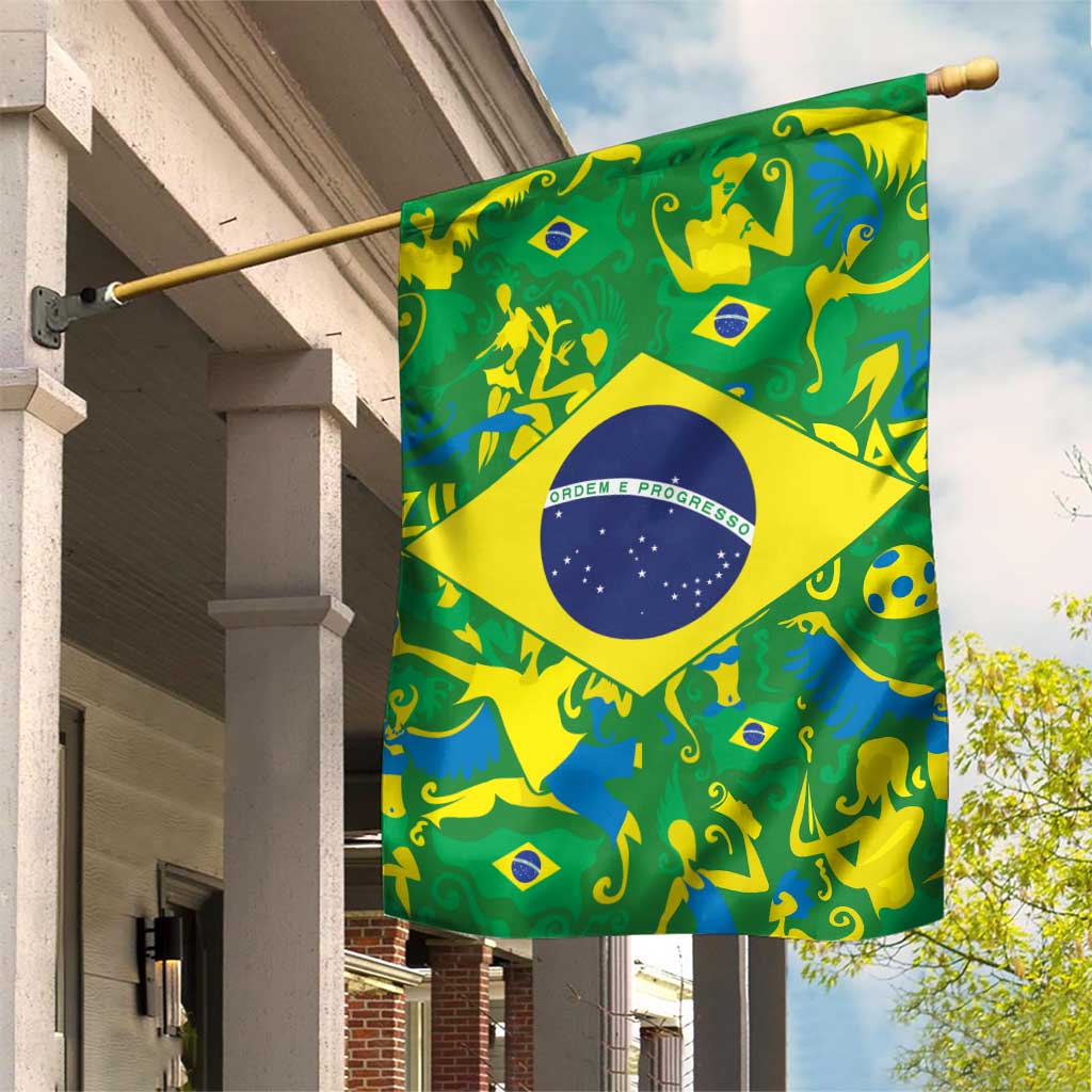 Brazil Ordem e Progresso Garden Flag Native Brasil Mixed Together