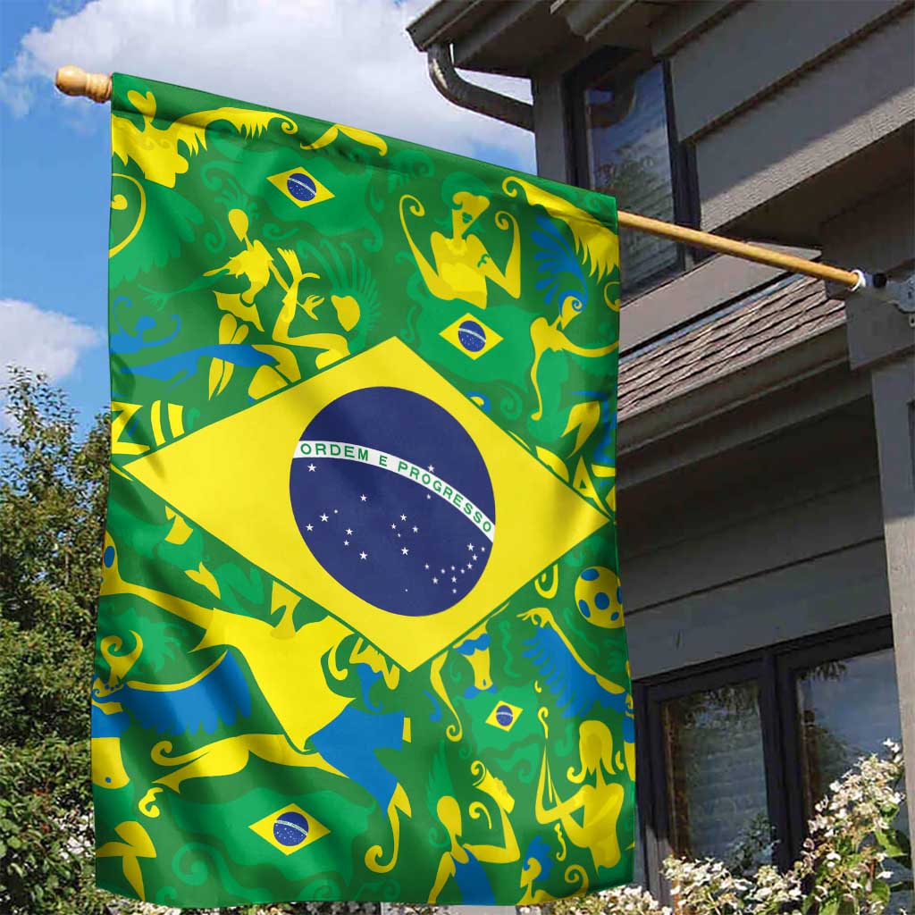Brazil Ordem e Progresso Garden Flag Native Brasil Mixed Together