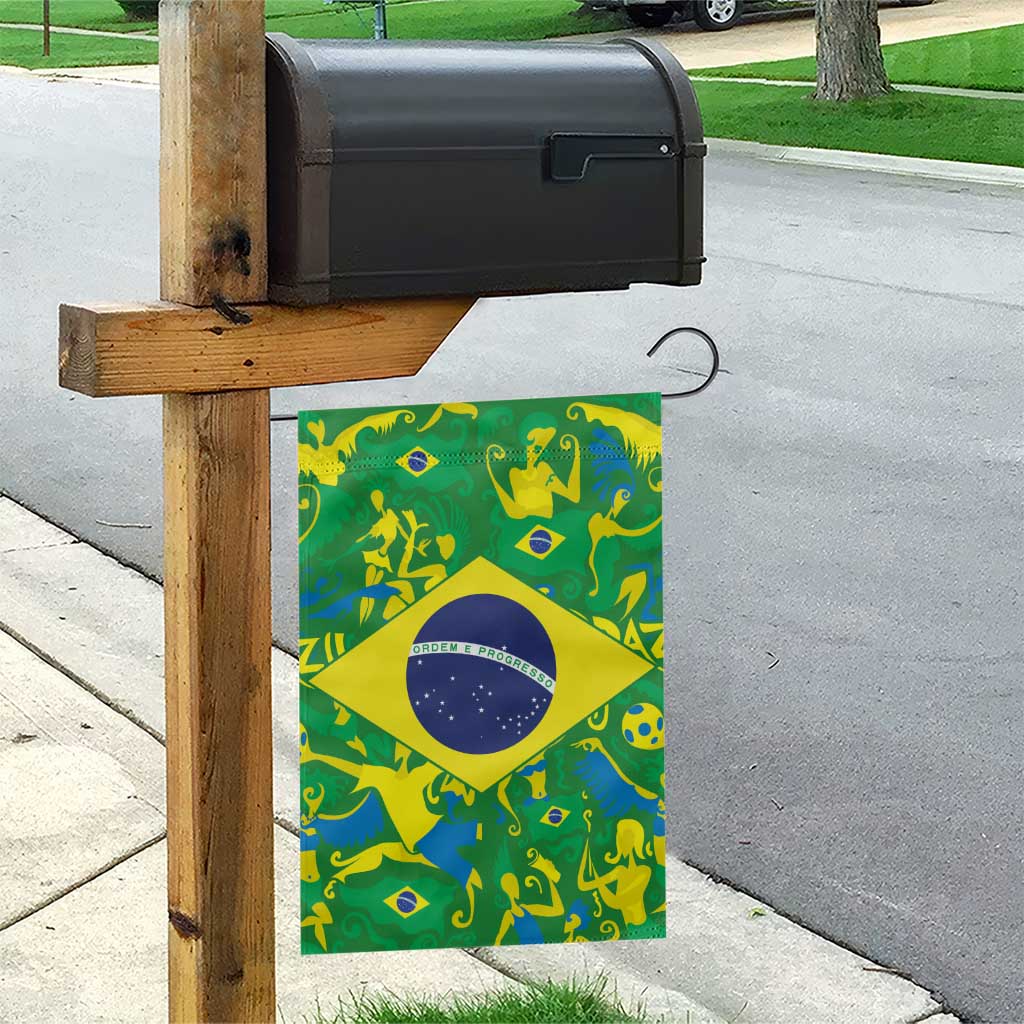 Brazil Ordem e Progresso Garden Flag Native Brasil Mixed Together