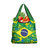 Brazil Ordem e Progresso Grocery Bag Native Brasil Mixed Together