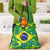 Brazil Ordem e Progresso Grocery Bag Native Brasil Mixed Together