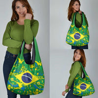Brazil Ordem e Progresso Grocery Bag Native Brasil Mixed Together
