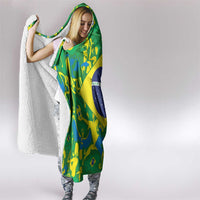 Brazil Ordem e Progresso Hooded Blanket Native Brasil Mixed Together
