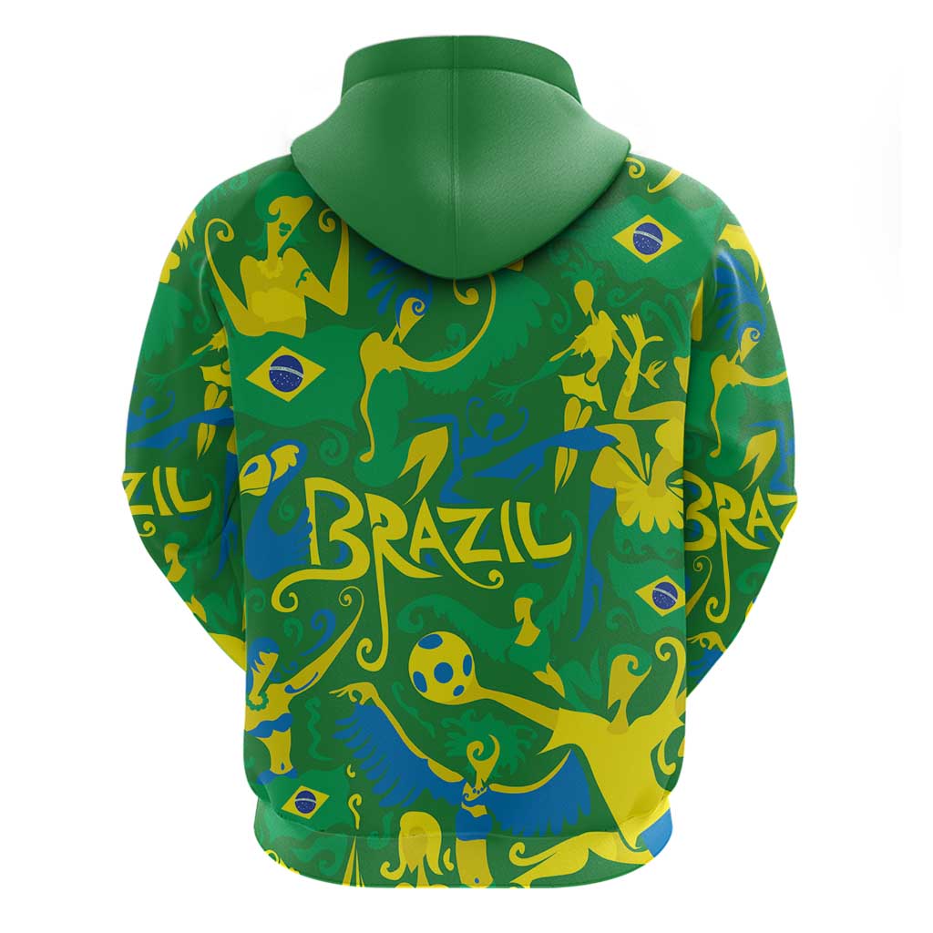 Brazil Ordem e Progresso Hoodie Native Brasil Mixed Together
