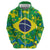 Brazil Ordem e Progresso Hoodie Native Brasil Mixed Together